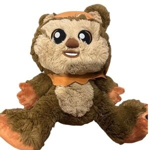 Disney Star Wars Wicket the Ewok Plush Brown Shaggy Stuffed Animal 9 Inch Toy